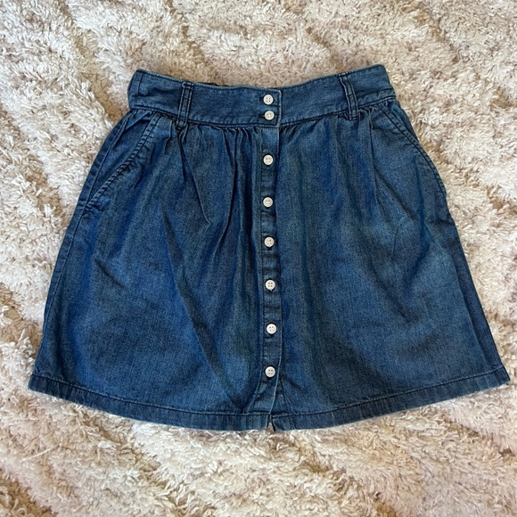 Frenchi Dresses & Skirts - Frenchi Blue Denim A-Line Skirt